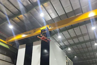 HSCRANE Completes Installation of Crane Runway Beams and Rail Syste...