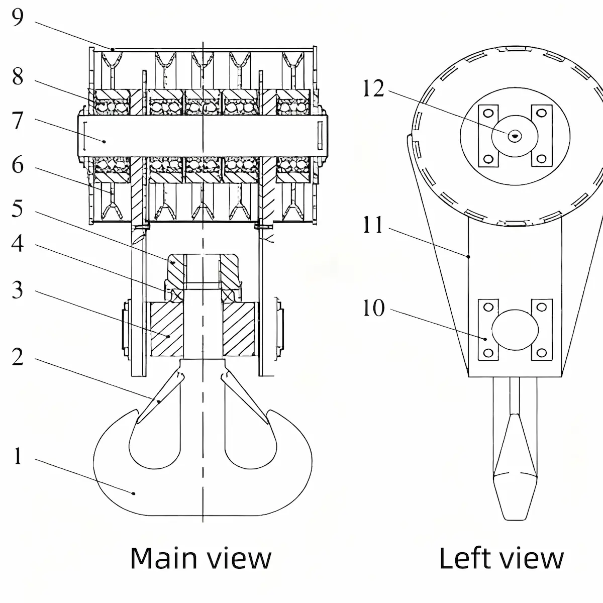 Key Parts of Common Crane Hooks