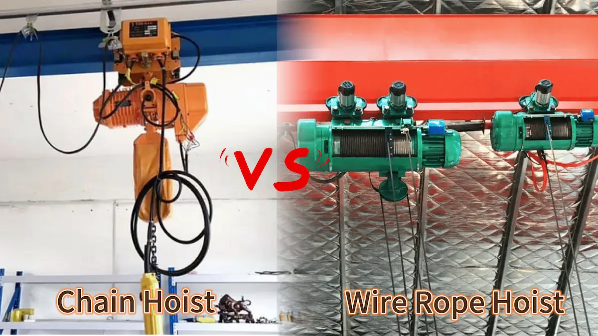 Comparison Between Chain Hoists and Wire Rope Hoists